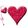 Gif animé coeur rouge